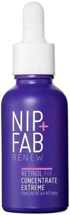 Nip+Fab Retinol Fix Concentrate Extreme 10% con Retinol, Bakuchiol, Péptidos y Complejo Hidratante, 30ml