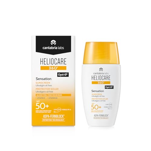 Cantabria Labs - Heliocare 360º Sensation - 50ml - Proteção solar Facial - SPF 50+ - Ultra Ligera y Resistent...