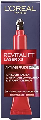 L'Oréal Paris RevitaLift Laser X3 Eye Care y Limpieza, 15 ml