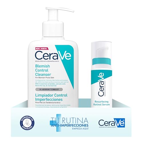 Cerave Blemish Control 236 ml + Sérum Facial Anti-Imperfecciones con Retinol 30 ml