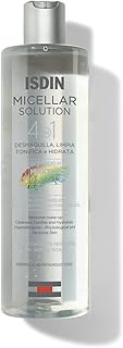 ISDIN Micellar Solution, Agua Micelar 4 en 1, Limpieza Suave para una Piel Hidratada y Toni...