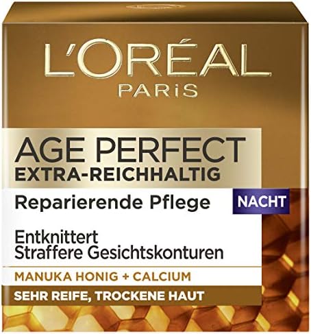 L'Oréal Paris Dermo Expertise Age Perfect extra de reichhaltig Manuka Noche Cuidado, 1er Pack (1 x 50 ml)