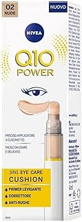 NIVEA Q10 POWER 3 en 1 Eye Care Cushion 02 Nude 4 ml, crema para ojos coloreada e hidratant...
