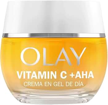 Olay Vitamin C +AHA Creme Facial de dia. Gel Hidratante, Iluminador y para manchas com Vitamina C