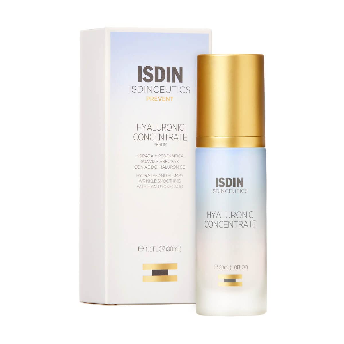 Isdinceutics Hyaluronic Concentrate, Sérum Facial leve e Ultrahidratante, com Ácido Hialurónico - 30ml