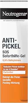 Neutrogena Gel de ayuda inmediata antiespinillas (15 ml), cuidado facial instantáneo contra los granos para u...