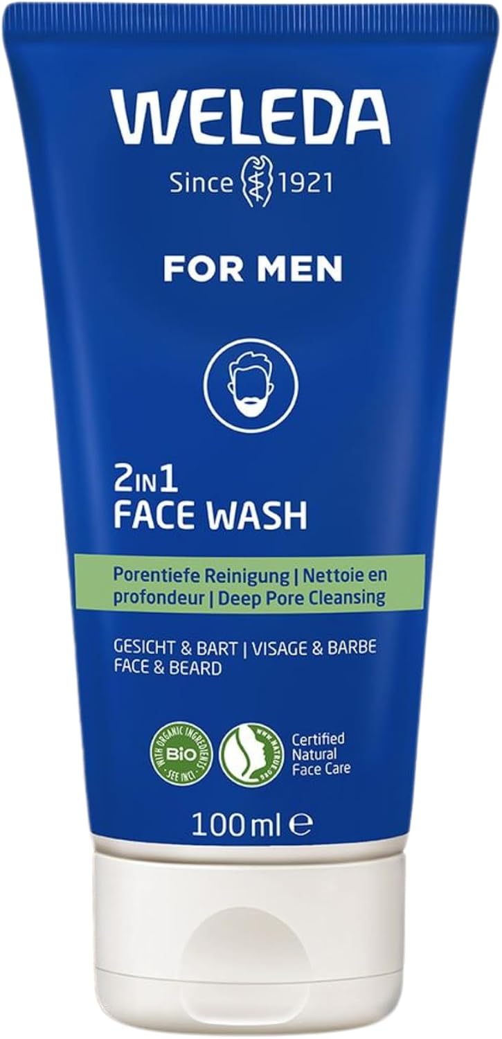 Weleda For Men Gel de Limpeza 2 em 1 Rosto e Barba
