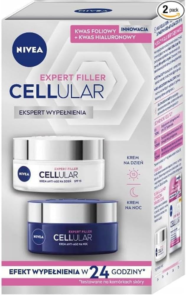 NIVEA Paquete de 2 - Creme de dia y noite Cellular Filler 2 x 50 ml
