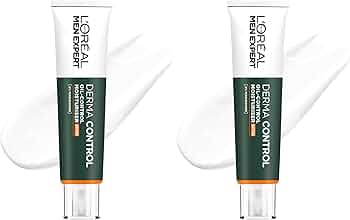 L'ORÉAL Paris Men Expert Derma Control Oil-Control Creme Hidratante Facial SPF30 com Niacinamida, para homem...