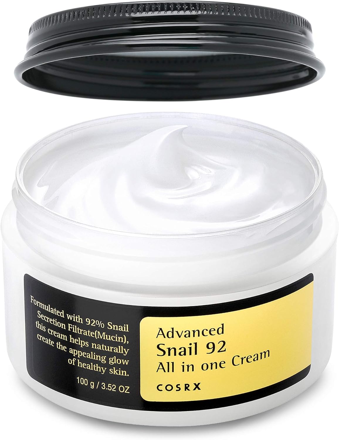 COSRX Advanced Snail 92 All in One Cream, 100g, Anti Manchas y anti-rugas, Creme Hidratante de Dia y noite
