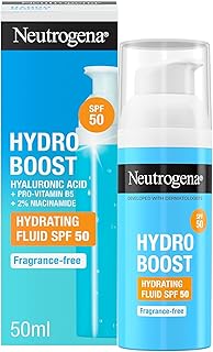 Neutrogena Hydro Boost Fluido Hidratante SPF 50 (1 x 50 ml), crema solar 50 de uso diario c...