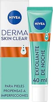 NIVEA Derma Skin Clear - Peeling Exfoliante de noite - com Ácido Salicílico, Glicólico y Niacinamida - Pele R...