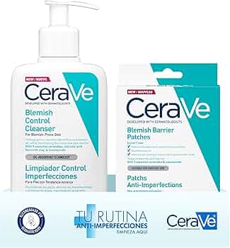 Cerave Blemish Control 236 ml + Parches Hidrocoloides Anti-Granos 22 unidades