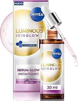 NIVEA LUMINOUS630 SKIN GLOW - Sérum Glow Instantáneo - Serum Facial Hidratante para manchas - Refina Poros -...