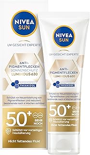 NIVEA SUN Crema solar facial hidratante antimanchas de pigmento 50+, crema solar facial no...