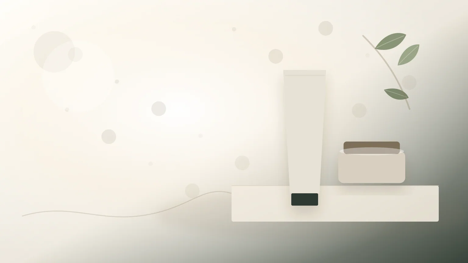 Rotina simples de skincare masculino com hidratante e protetor solar sem marcas