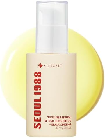 KSECRET SEOUL 1988 Sérum: Liposoma de Retinal 2% + Ginseng Negro, 30ml/1.01fl.oz | 58% Extracto de Ginseng Ne...
