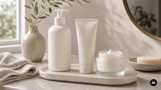 Produtos suaves sem marca para pele madura e sensível